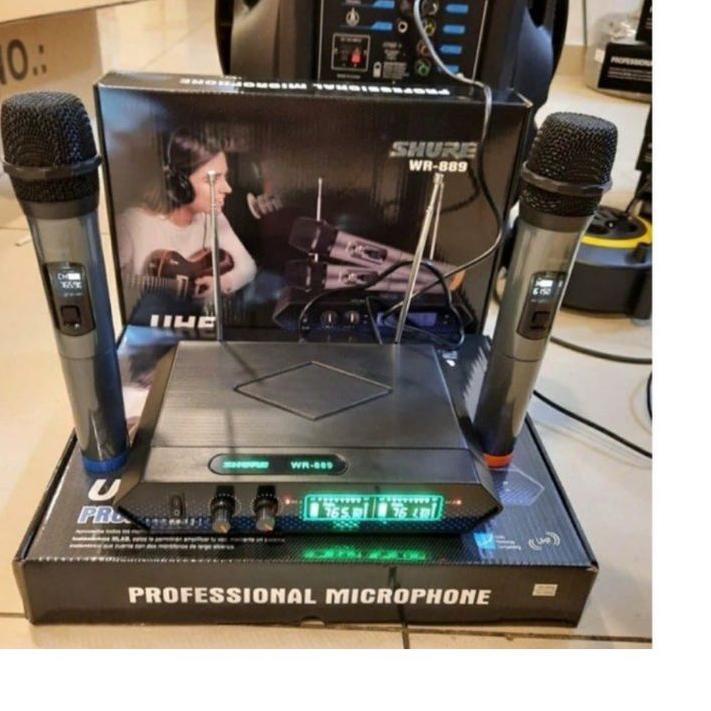 PROMO mic wireless shure WR889 cocok untuk vocal/vocal mic wr889 ♛pre❁