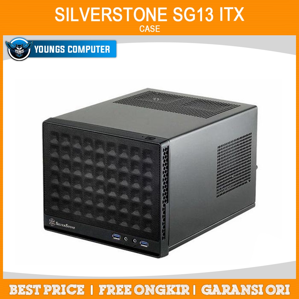 CASE SILVERSTONE SG13B BLACK Mini ITX | ATX PSU SUGO SG13 CASING