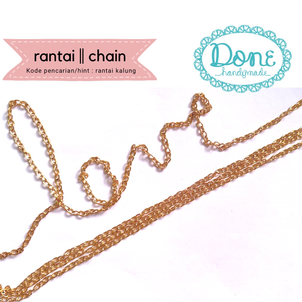 Rantai kalung rante kalung murah bahan kerajinan tangan