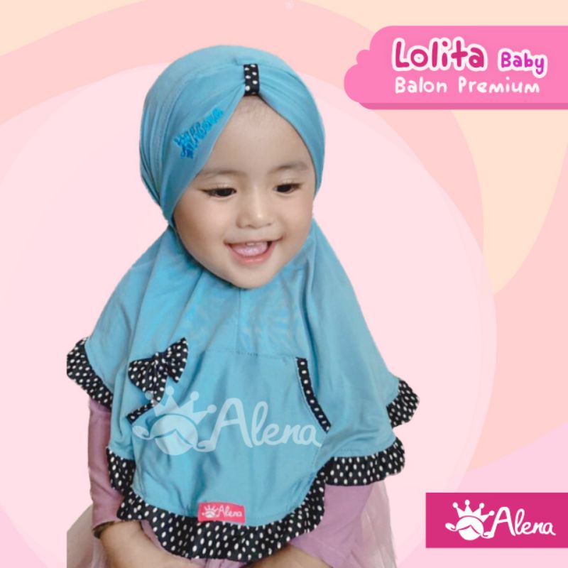 Jilbab Bayi / Hijab Anak/ Kerudung Baby Alena Lolita (ORI Alena Hijab)