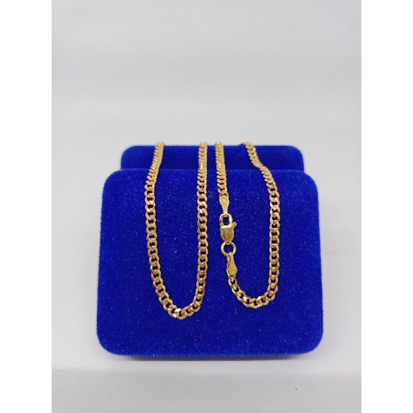 kalung anak cewe cowo rantai stang polos/perak asli silver 925 lapis emas/perhiasan anak fashion terbaru