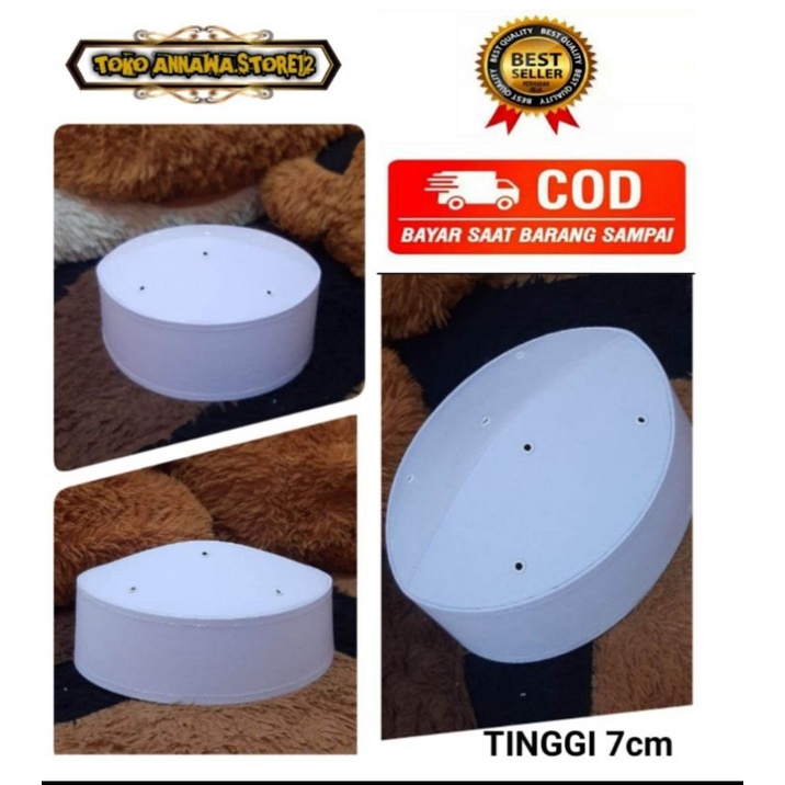 PECI HAJI PUTIH POLOS TINGGI 7