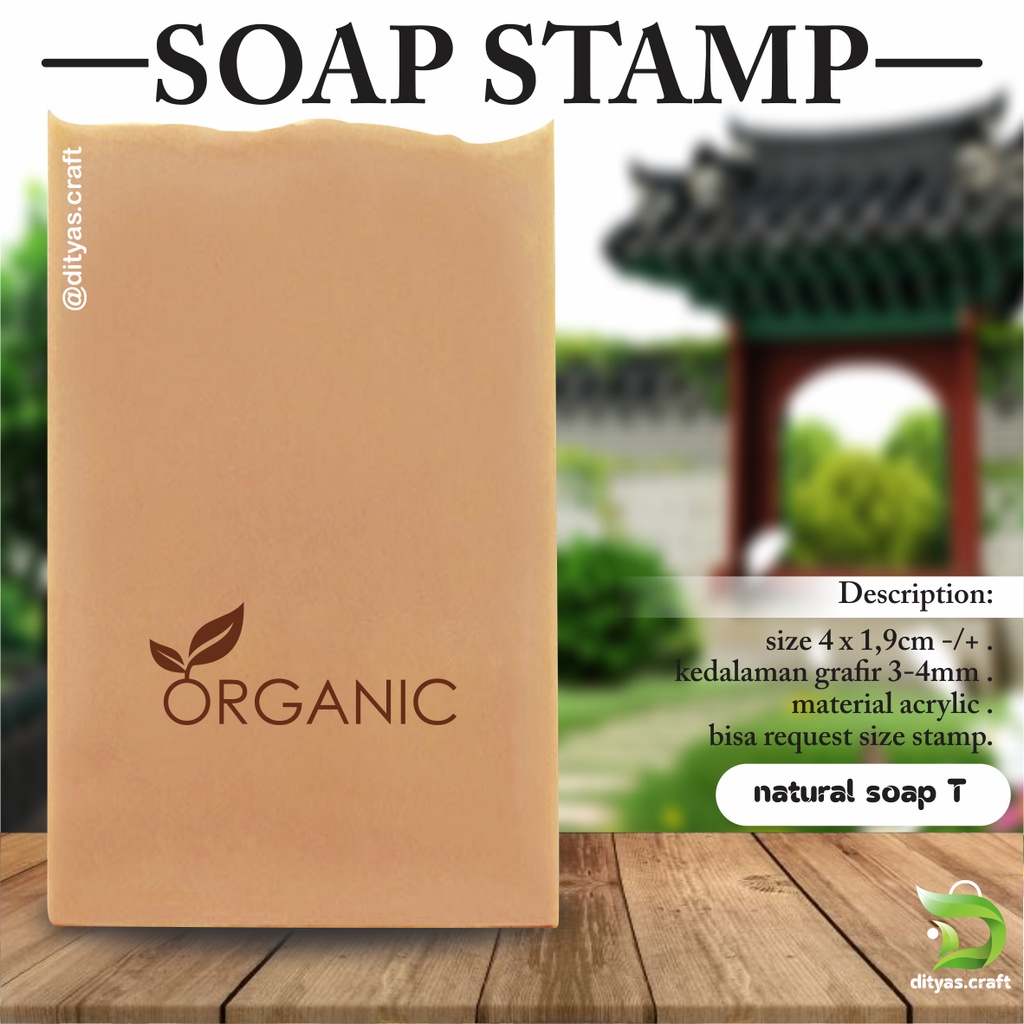 

soap stamp / stempel sabun / natural soap T