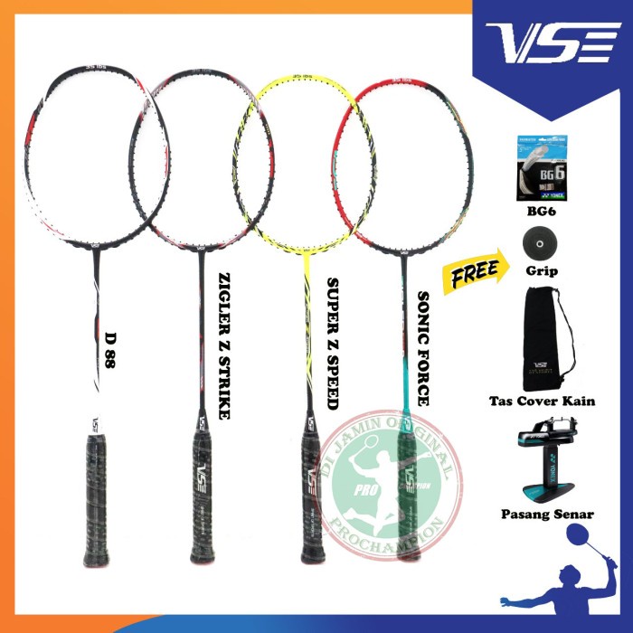 Raket Vse 35 Lbs Raket Badminton Original