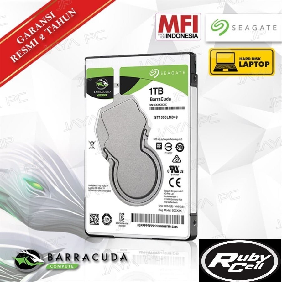 Harddisk Seagate 1TB 2.5&quot; Slim Internal Laptop - Garansi Resm
