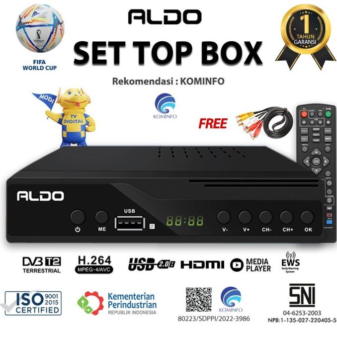 Set Top Box Aldo STB Digital Ready Rekomendasi Kominfo