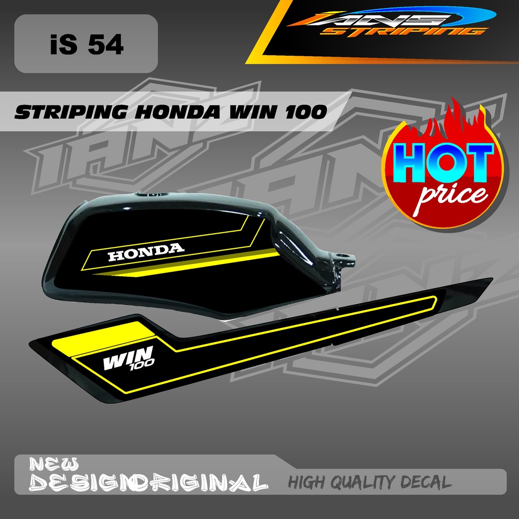 NEW STRIPING TANGKI HONDA WIN 100 CUSTOM HOLOGRAM / NON HOLOGRAM IS54