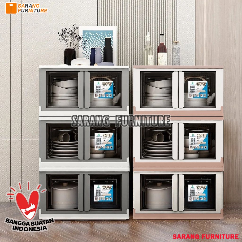 Storage Box Lipat Folding Container Box Tempat Baju Olymplast Folding Box OFS OLYMPLAST Tempat Barang Box Serbaguna Multipurpose Folding Cabinet
