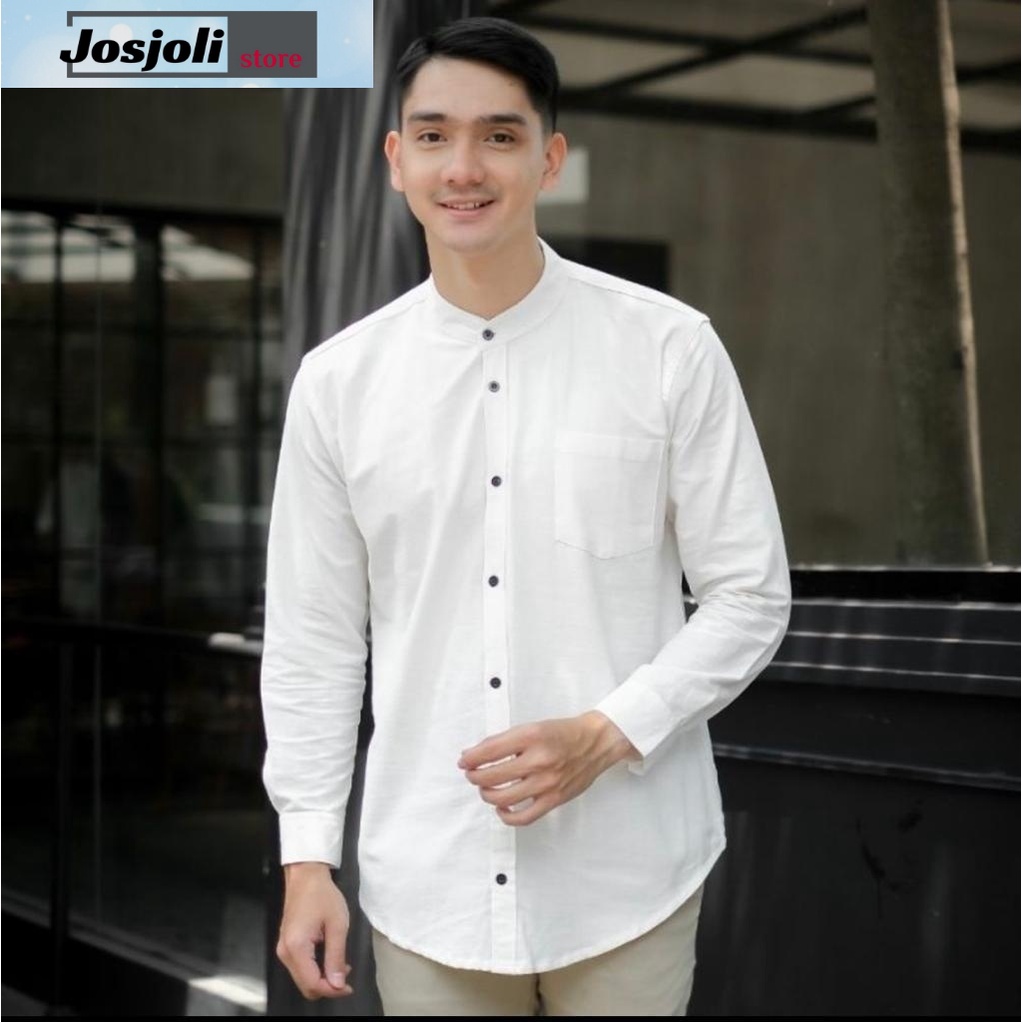 JOSJOLI_STORE/Kemeja Koko Lekan/Atasan Muslim Pria Dewasa/M L XL