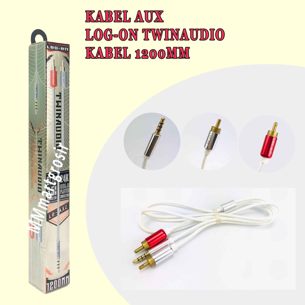 Kabel AUX/ Log-on/ Twin Audio/ Kabel 1200mm