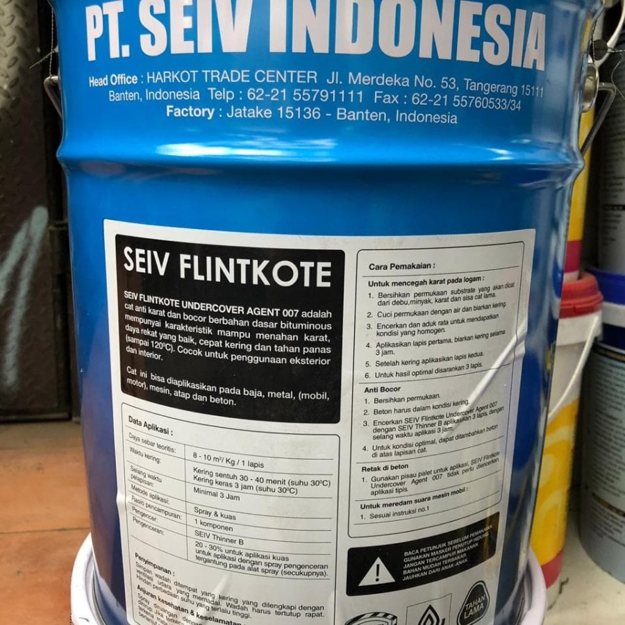 [LINK KHUSUS GOJEK/GRAB INSTANT]Flinkote Seiv 007 20Kg Pail