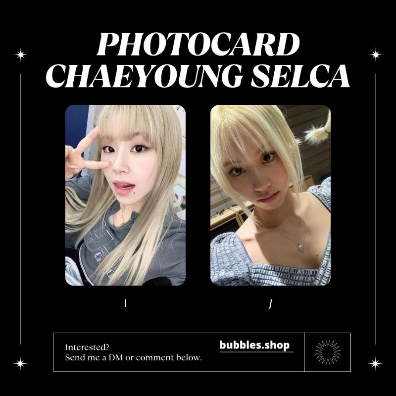 PHOTOCARD UNOFFICIAL CHAEYOUNG TWICE SELCA