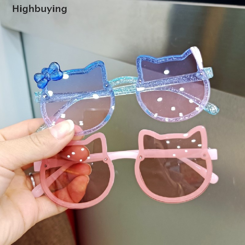 Hbid Musim Panas Anak Lucu Kitty Berbentuk Kacamata Perlindungan UV Kacamata Matahari Outdoor Eyewear Untuk Pesta Pantai Kegiatan Musim Panas Glory