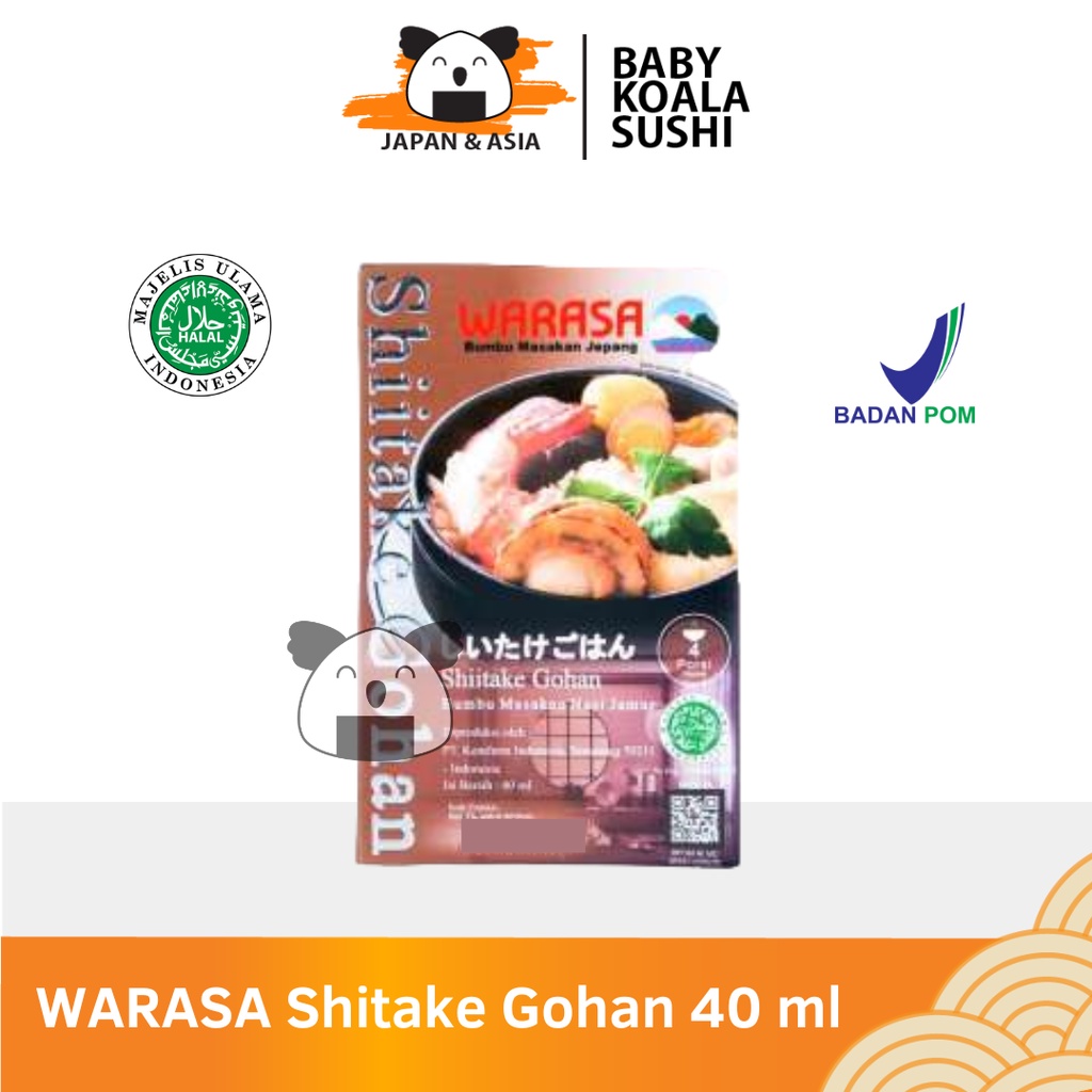 

WARASA Shitake Gohan Bumbu Nasi Liwet Jepang 40 ml Halal │ Nasi Uduk/ Timbel