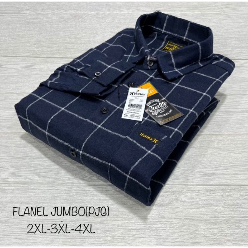 Kemeja Flanel Pria Jumbo Lengan Panjang Distro Bandung Terlaris