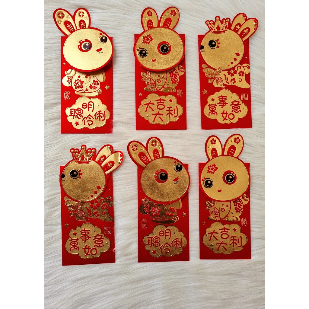 Angpao / Amplop Premium Shio Kelinci 2023 isi 6