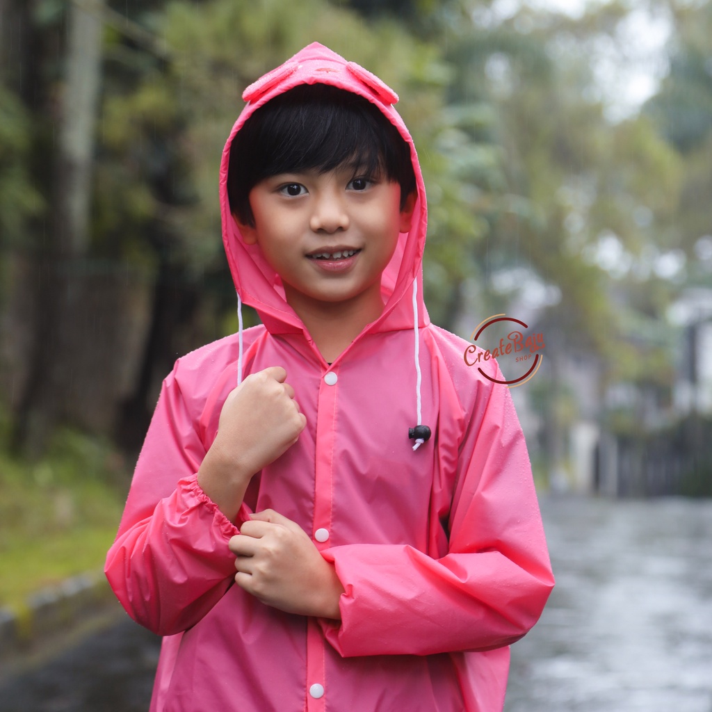 JAS HUJAN ANAK UNISEX MOTIF KELINCI 2-5 TAHUN RAINCOAT ANAK KARAKTER TERMURAH