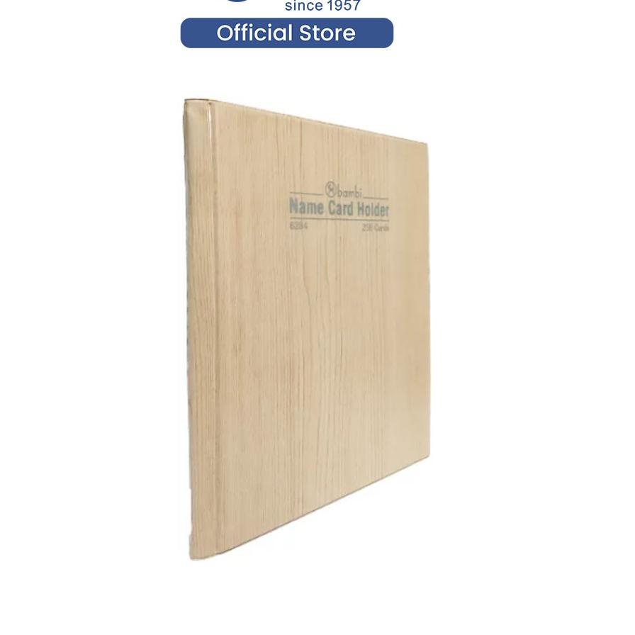 

오 Name Card Holder/ Buku Kartu Nama / Album Kartu / Tempat Kartu Nama - Cream Wood - 6284CW Baru