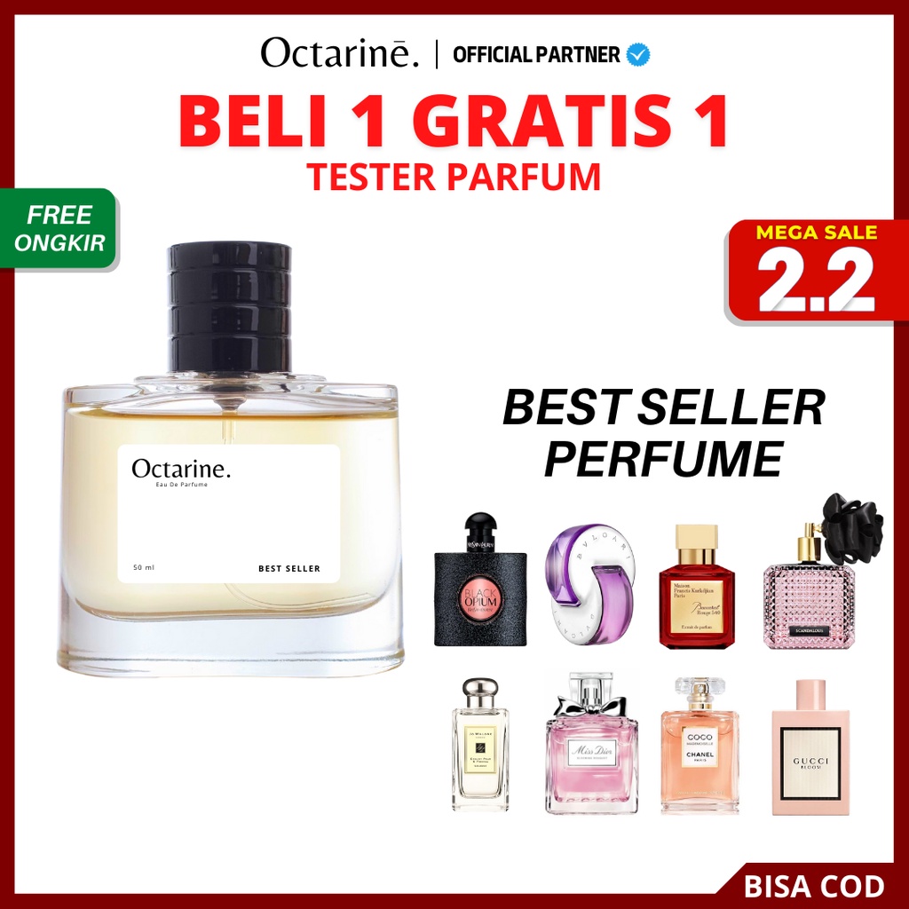 Octarine - Parfum Wanita BEST SELLER Tahan Lama Aroma Lembut Fresh Elegan Sexy | Parfume Pria Farfum Perfume Minyak Wangi Cewek Cowok Murah inspired Original