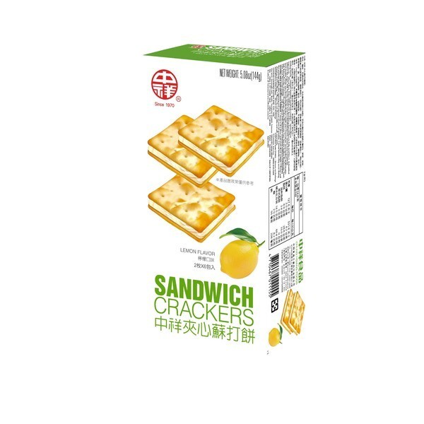 

Chung Hsiang Sandwich Crackers Lemon Flavor [144 gr]