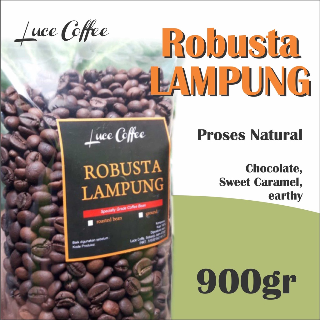 

Luce Coffee ROBUSTA Lampung 900gr - Biji atau Bubuk