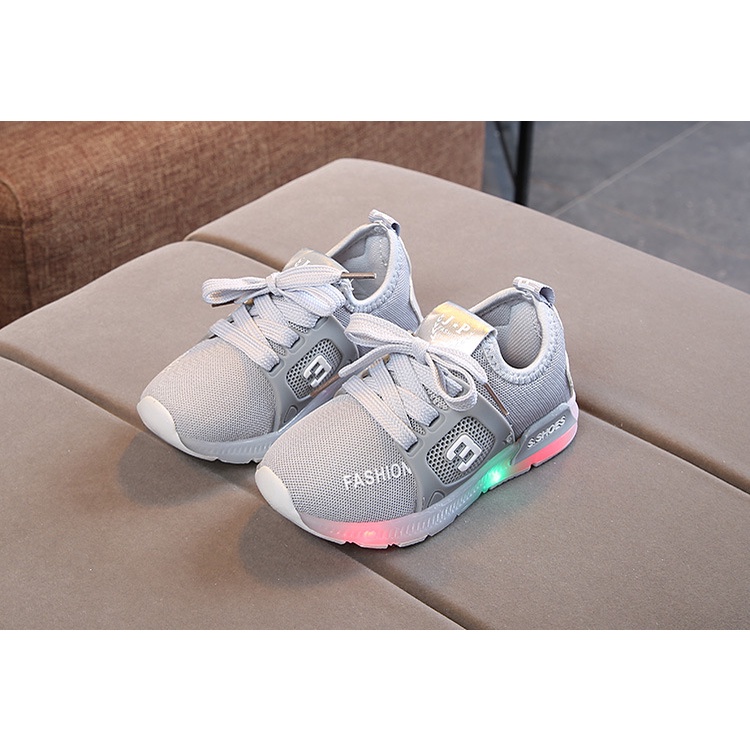 (LED) Sepatu anak perempuan - sepatu anak laki-laki palinggaya - sepatu import