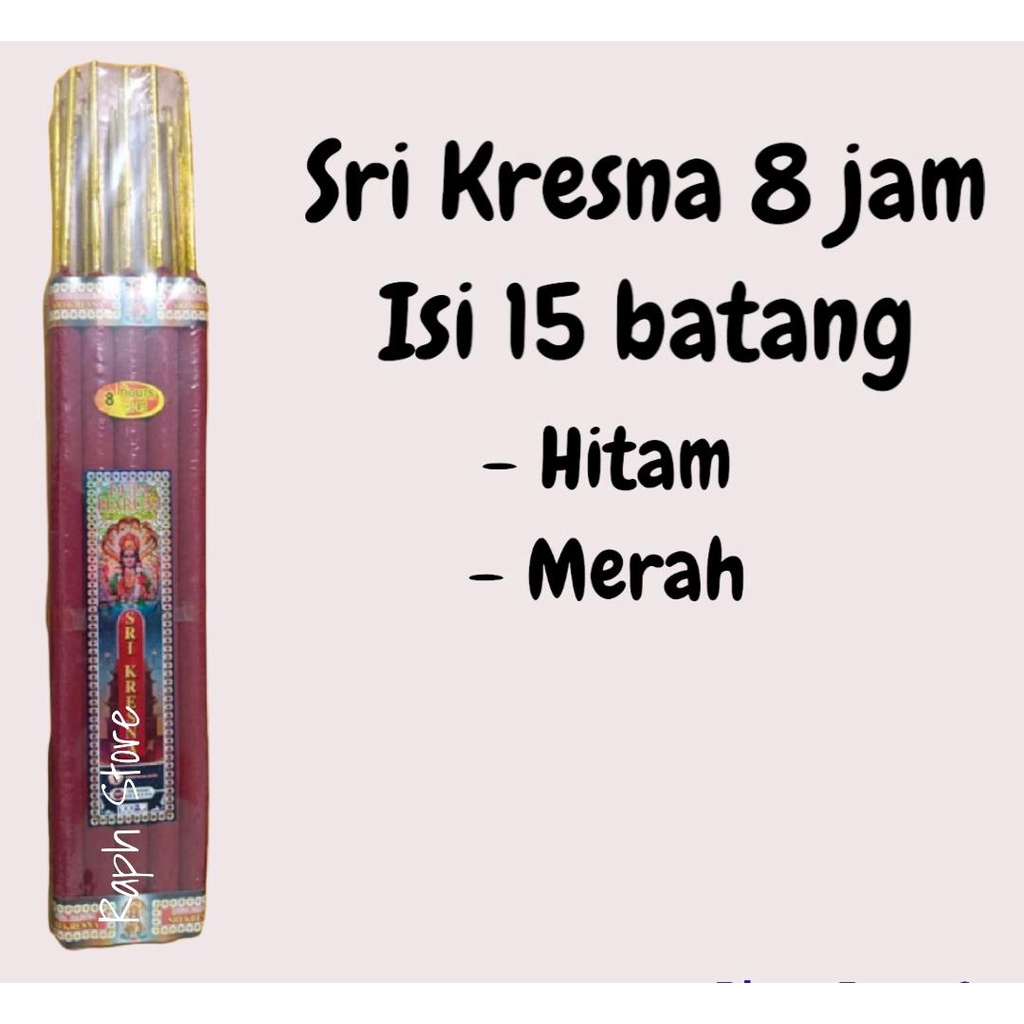 Dupa Misik Merah 8 Jam Hio Sri Kresna Isi 15 Batang