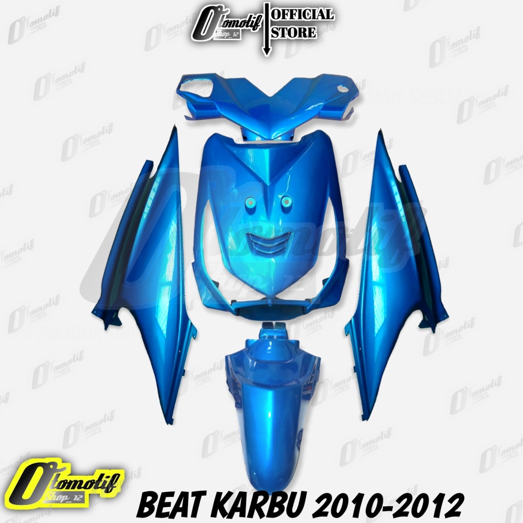 Cover Body Halus Honda Beat Karbu Warna Biru Muda Glossy Full Body Halus Honda Beat Karbu Biru Muda 