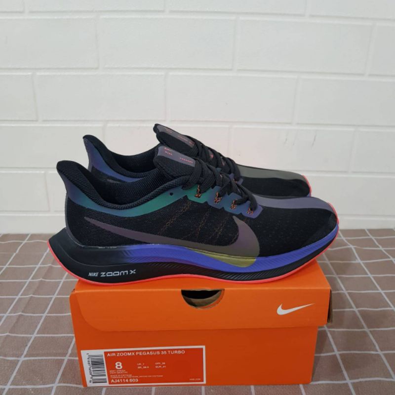 Nike Air Zoom Pegasus 35 Black Purple Reflective Size 40-45