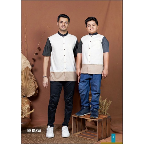 NIZAR BORDIR NEW EDITION 2023 BAJU KOKO AYAH ANAK 100% KATUN ASLI