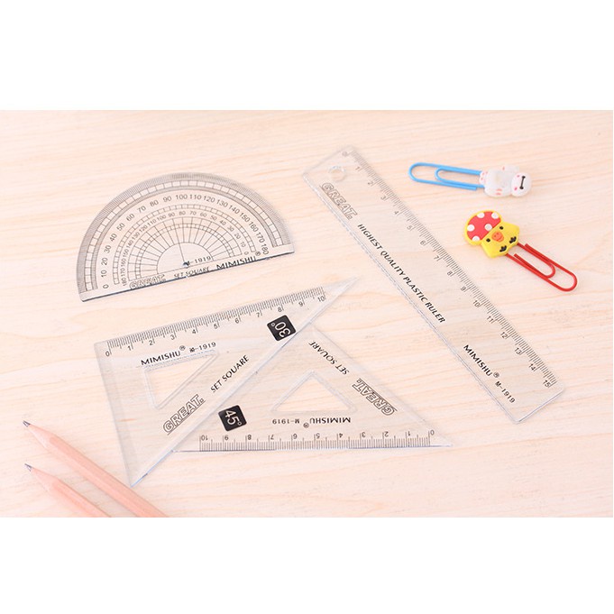

Penggaris set / Garisan set 4 pcs | dist866