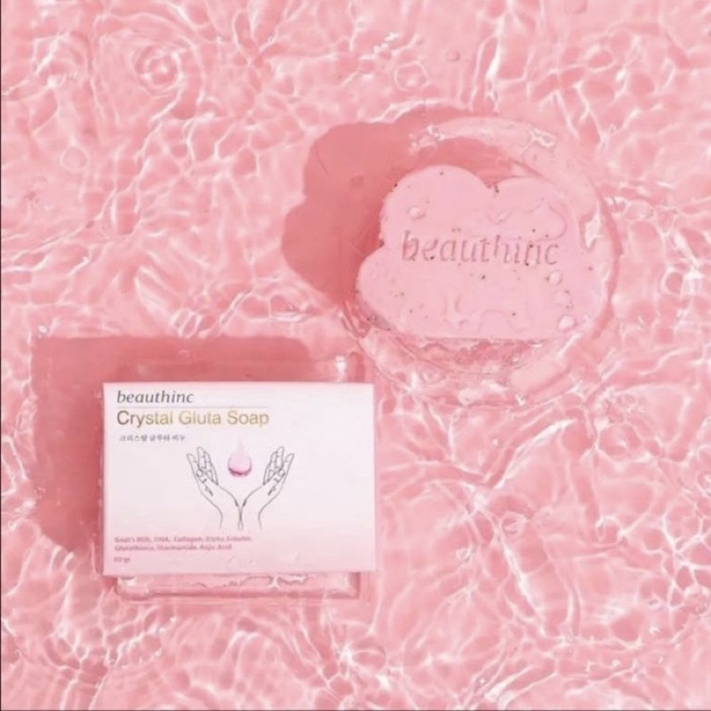 [ Ready Stock ] Beauthinc Crystal Gluta Soap - Sabun Pemutih Brightening Whitening BPOM