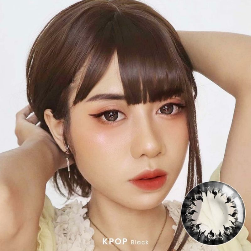 Softlens X2 KPOP 16 MM  BLACK MINUS -0.50 S.D -6.00 by EXOTICON