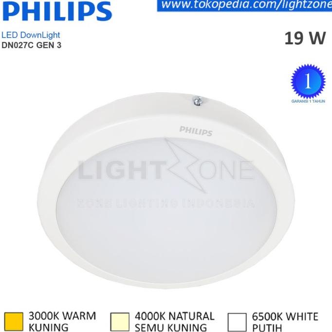 Lampu Downlight LED Outbow Philips DN027C LED20 Gen 3 19W 19 Watt