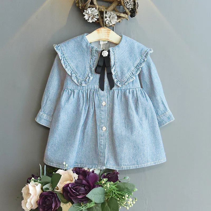 Zahra Dress Anak Perempuan Judith Bahan Jeand | Pakaian Anak Terlaris Usia 2-7 Tahun