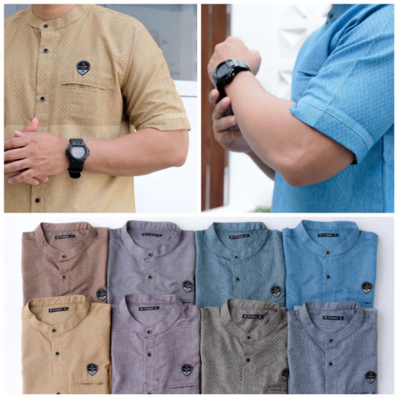 kurta abqary by ilnaaf lengan pendek