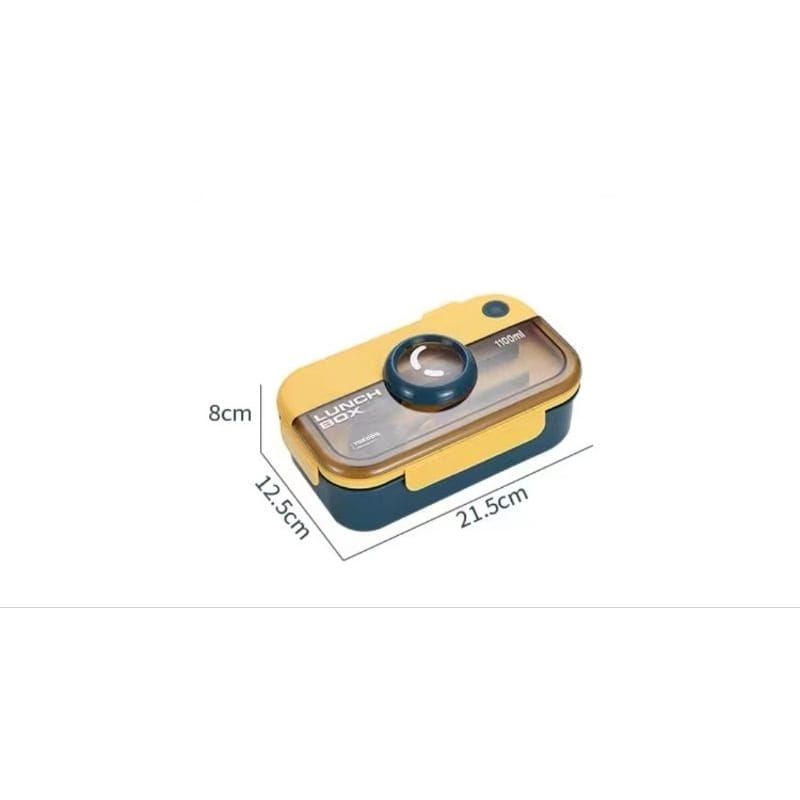 LUNCH BOX KOTAK MAKAN MICROWAVE BENTUK CAMER 1100 ML