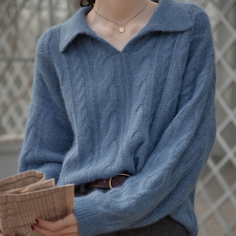 Laura Sweater CropTop Rajut - Knit Korean Style - Atasan Wanita Import TM (MG22462)