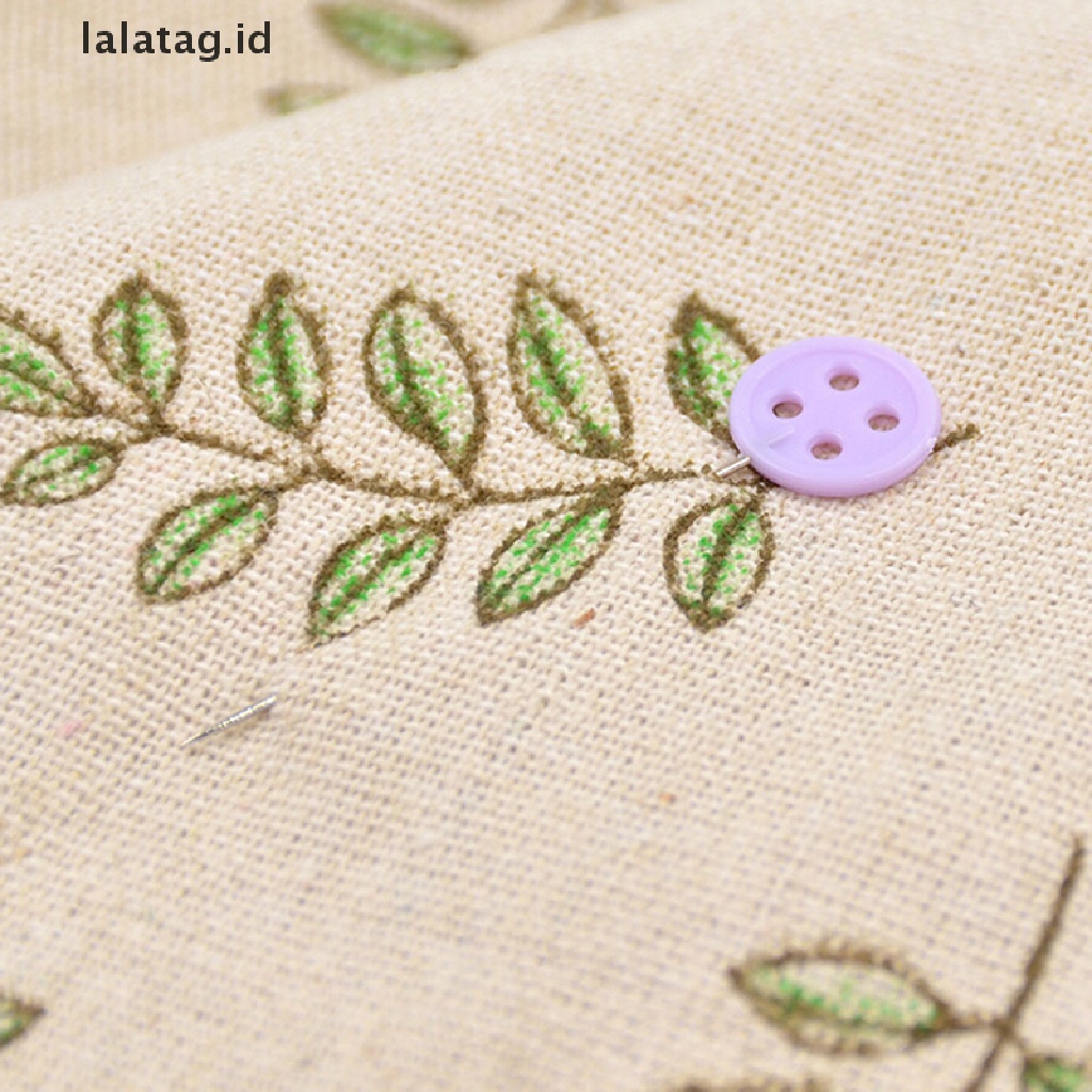 [lalatag] 100x Patchwork Pins Bunga Tombol Kepala Pin DIY Quilg Alat Jahit Aksesoris [ID]