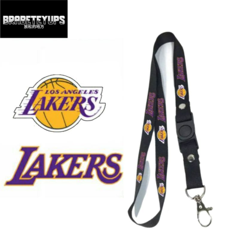 

lanyard LAKERS / tali lanyard gantungan leher name tag id card / pods / brand lokal