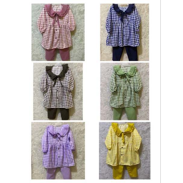 PAKET HEMAT 3PCS 90RB SETELAN TUNIK ANAK ZAVINA HARUKA