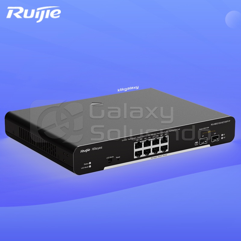 RUIJIE RG-NBS3100-8GT2SFP-P 10-Port Gigabit Layer 2 Cloud Managed PoE Switch