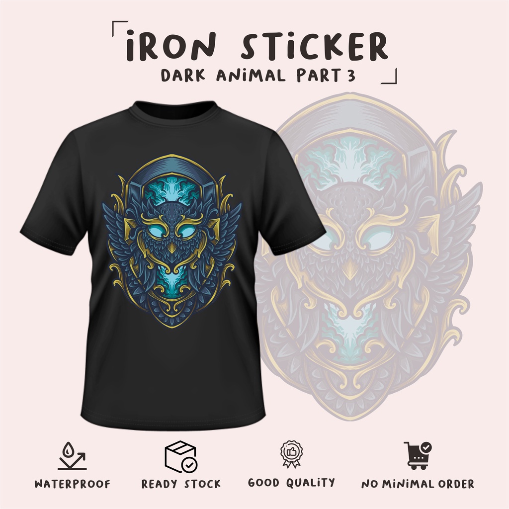 

DARK ANIMAL part 3 /stiker sablon DTF murah/cetak stiker baju