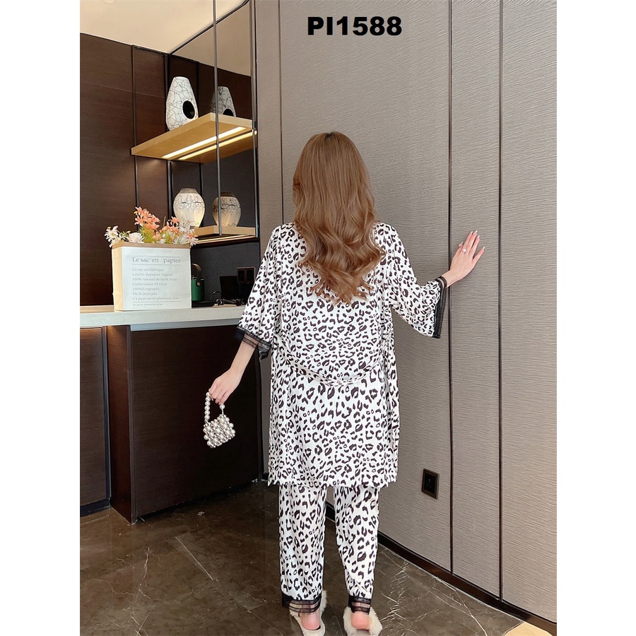 STELAN PIYAMA WANITA SUTERA PREMIUM + CARDIGAN PI1588