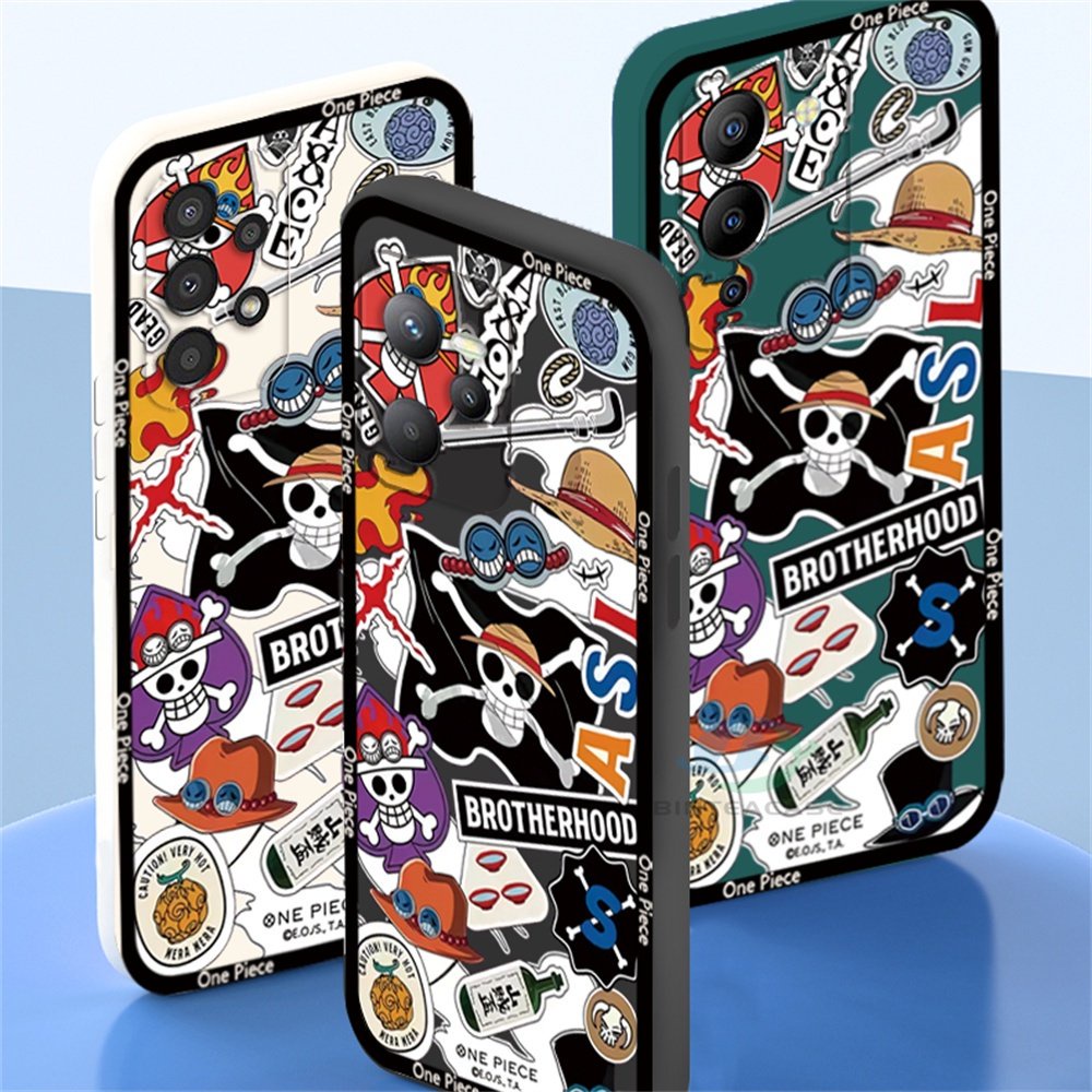 Samsung A13 A03 A03S A23 A22 A21S A12 A02S A11 A51 A10 A30 A50 A52 A20S A10S M12 J4 Plus J7 Pro One Piece Luffy Brook Dan the Devil Fruit Casing Handphone Silikon Lembut Binteacase