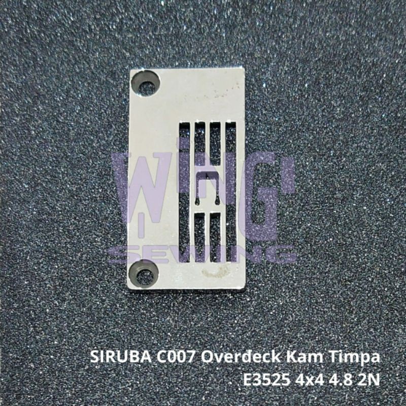 E3525 SIRUBA C007 4x4 4.8MM 2 Jarum Plat Mesin Jahit Overdeck Kam
