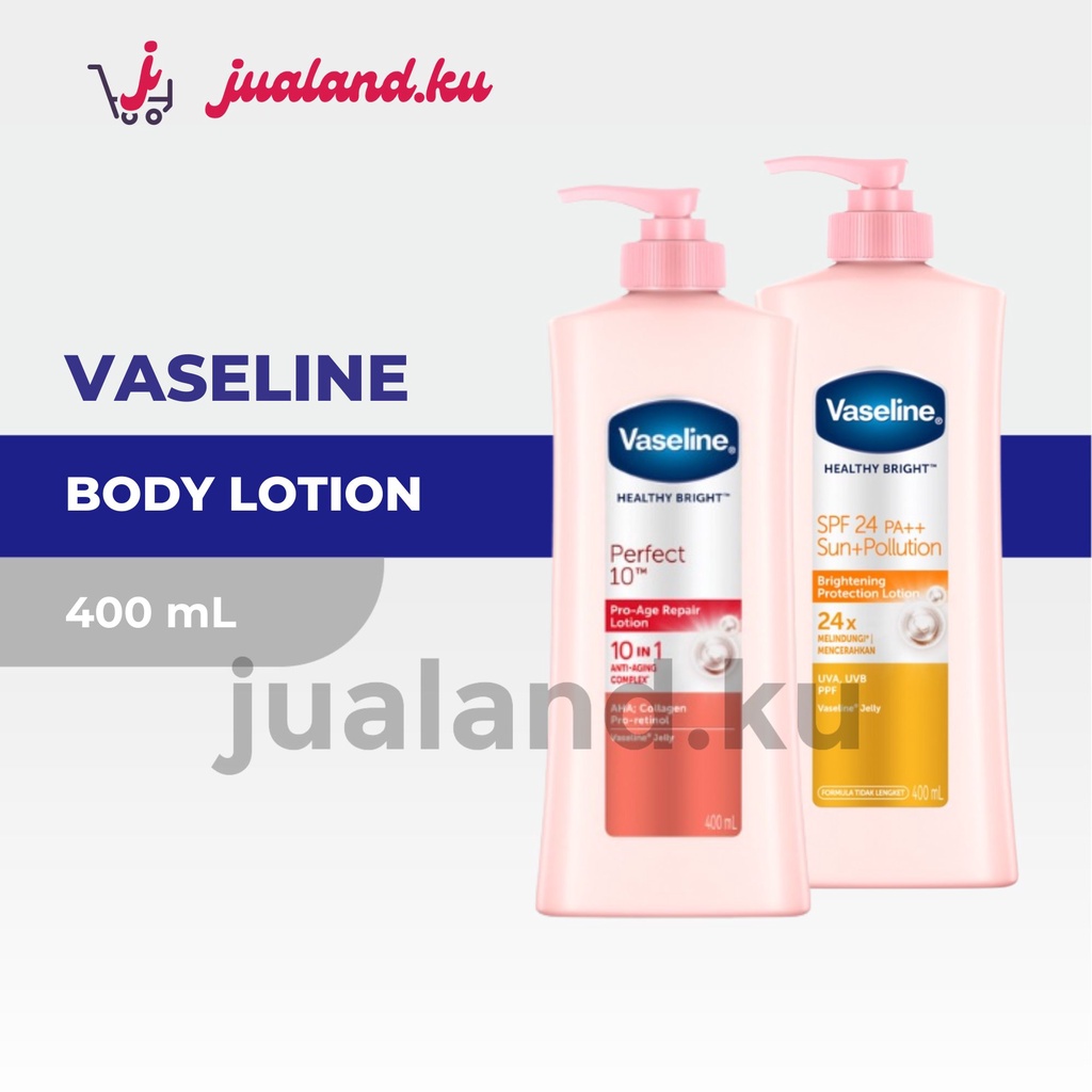 Vaseline Body Lotion Healthy White Sun + Pollution Protection SPF 24 PA++ 400 mL