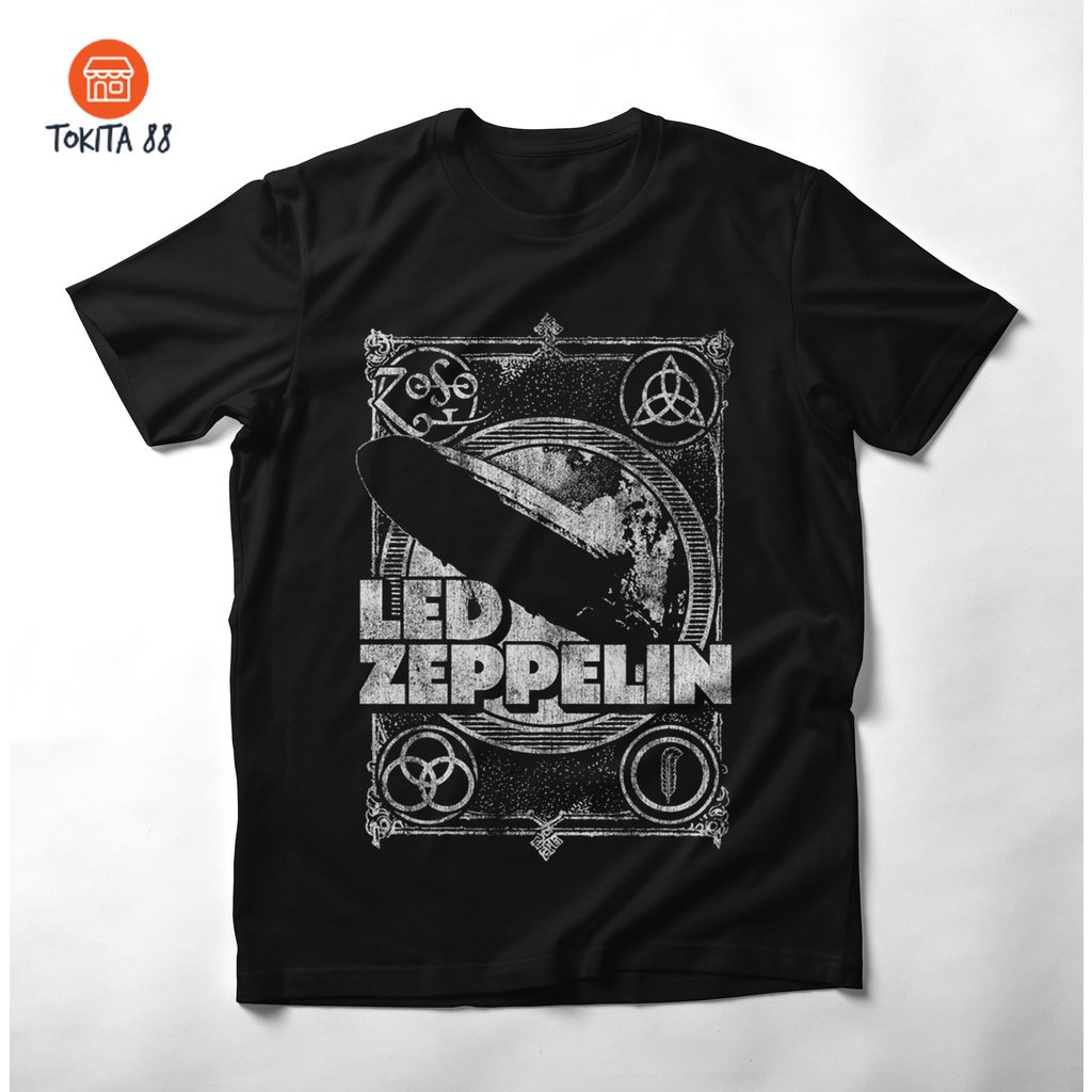 KAOS PRIA LED ZEPPELIN ORIGINAL DISTRO - KAOS MUSIC ORIGINAL DISTRO - KAOS DISTRO TERBARU
