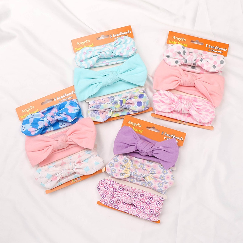 SET BANDANA KAIN BAYI POLOS DAN MOTIF MODEL PITA SIMPUL SOFT LEMBUT BANDO BENDO ELASTIS ANAK BALITA  WARNA WARNI PRINTED COLORFUL CERAH CUTE COTTON HEADBAND HAIRBAND AKSESORIS RAMBUT BABY TODDLER GIRL RIBBON BOWKNOT BOW KNOT CUTE IMUT