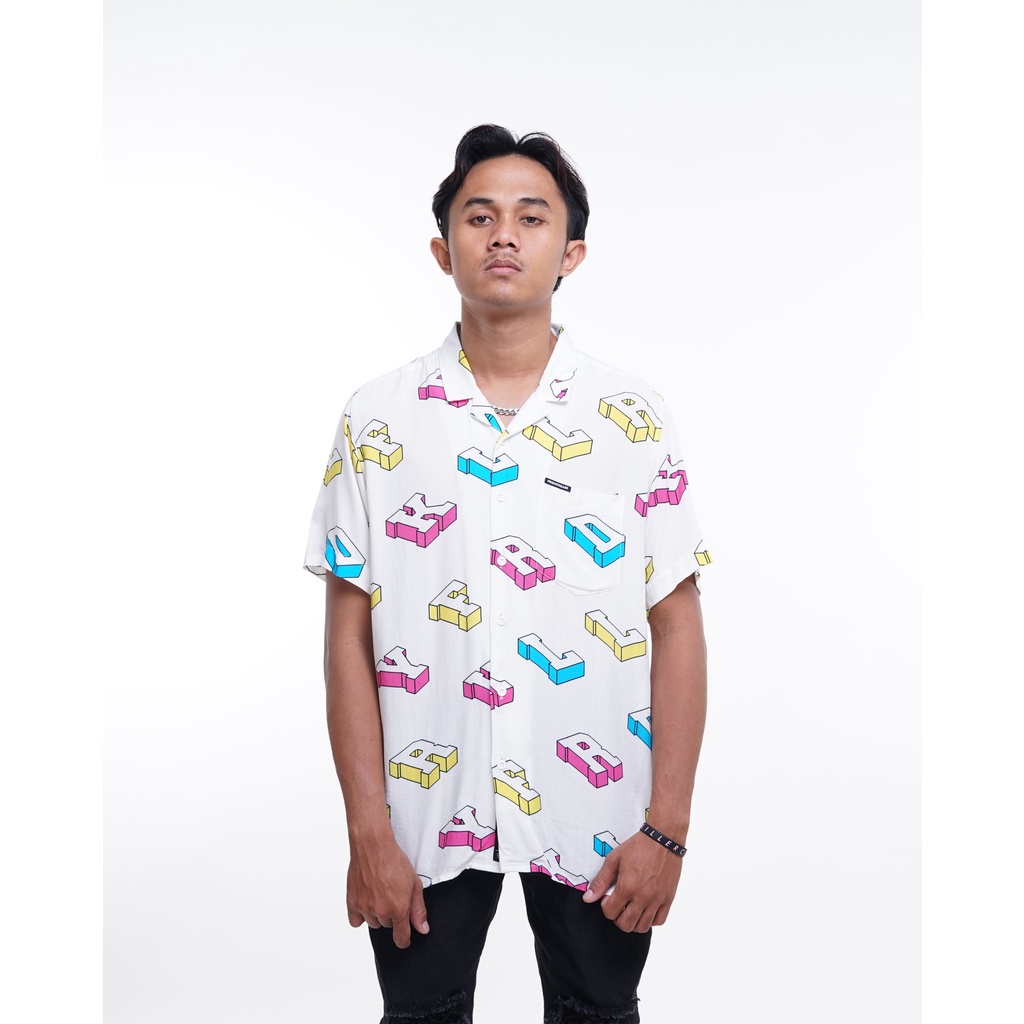 KEMEJA FRIDAY KILLER | ANTIVOWEL WHITE